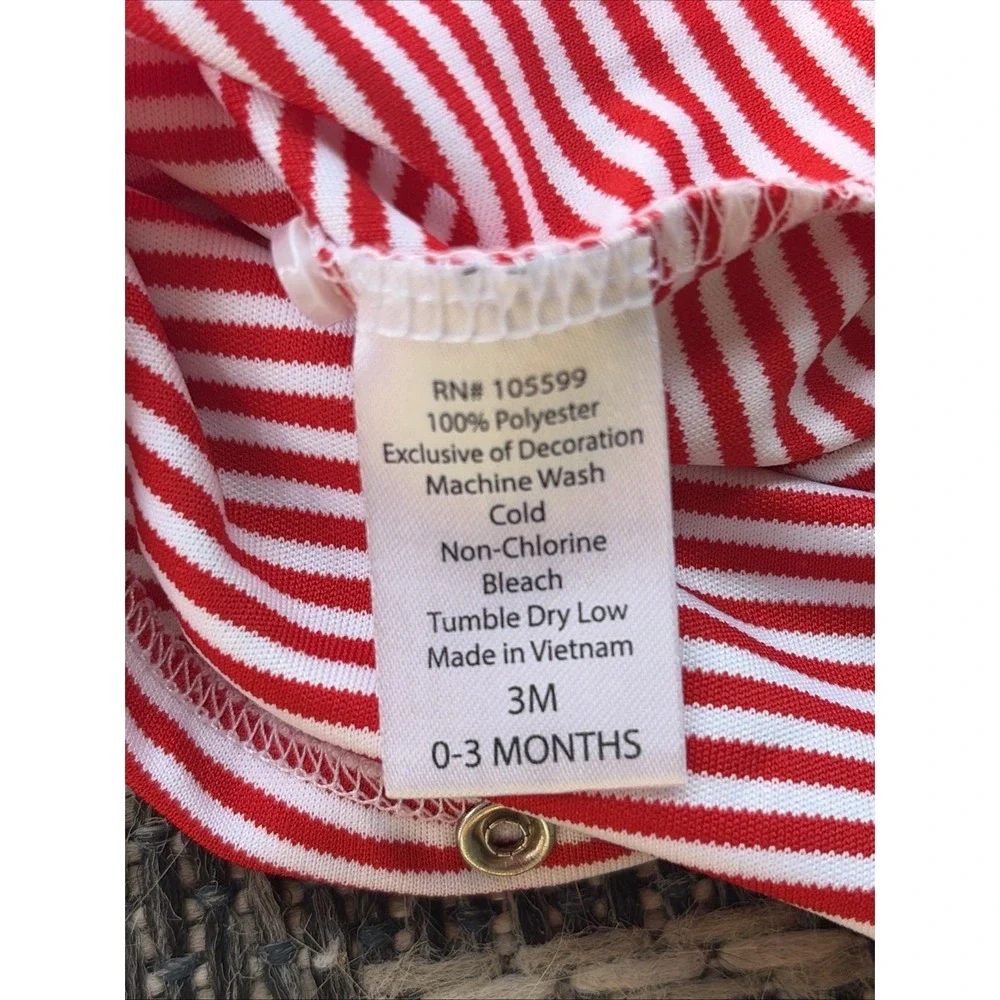 Garb Red/White Striped Outfit WORLD GOLF CHAMPIONSHIPS DELL MATCH PLAY Baby 0-3M
